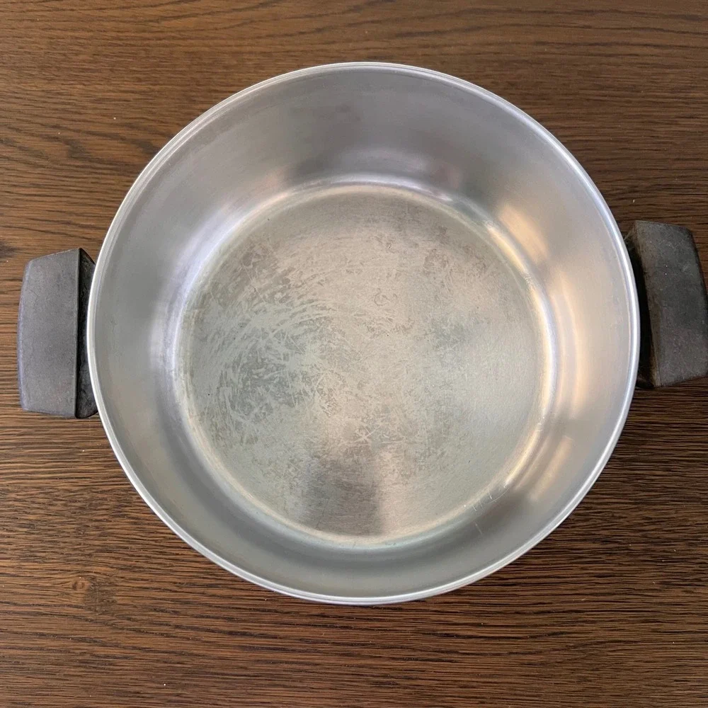 Revere Ware 4 1/2 Qt Stock Pot Copper Clad Bottom Stainless Steel Clinton IL USA